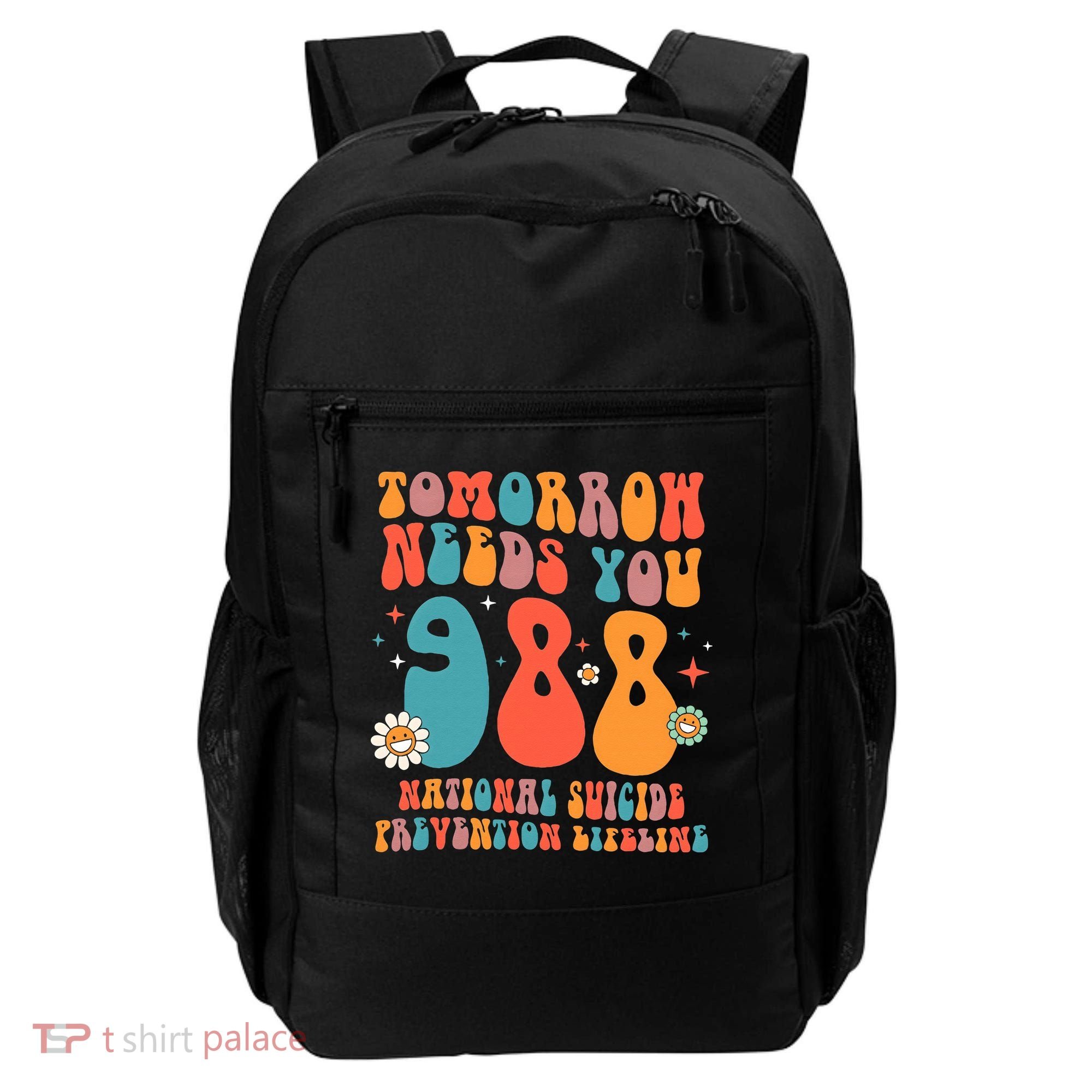 Retro Tomorrow Needs You 988 Suicide Prevention Awareness Backpack