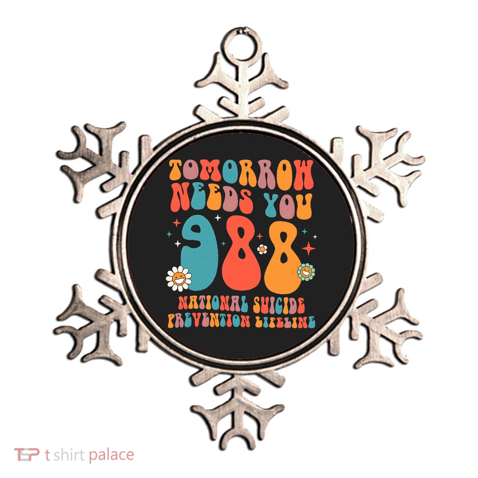 Retro Tomorrow Needs You 988 Suicide Prevention Awareness Ornament