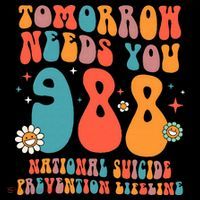 Retro Tomorrow Needs You 988 Suicide Prevention Awareness Ornament thumb 1