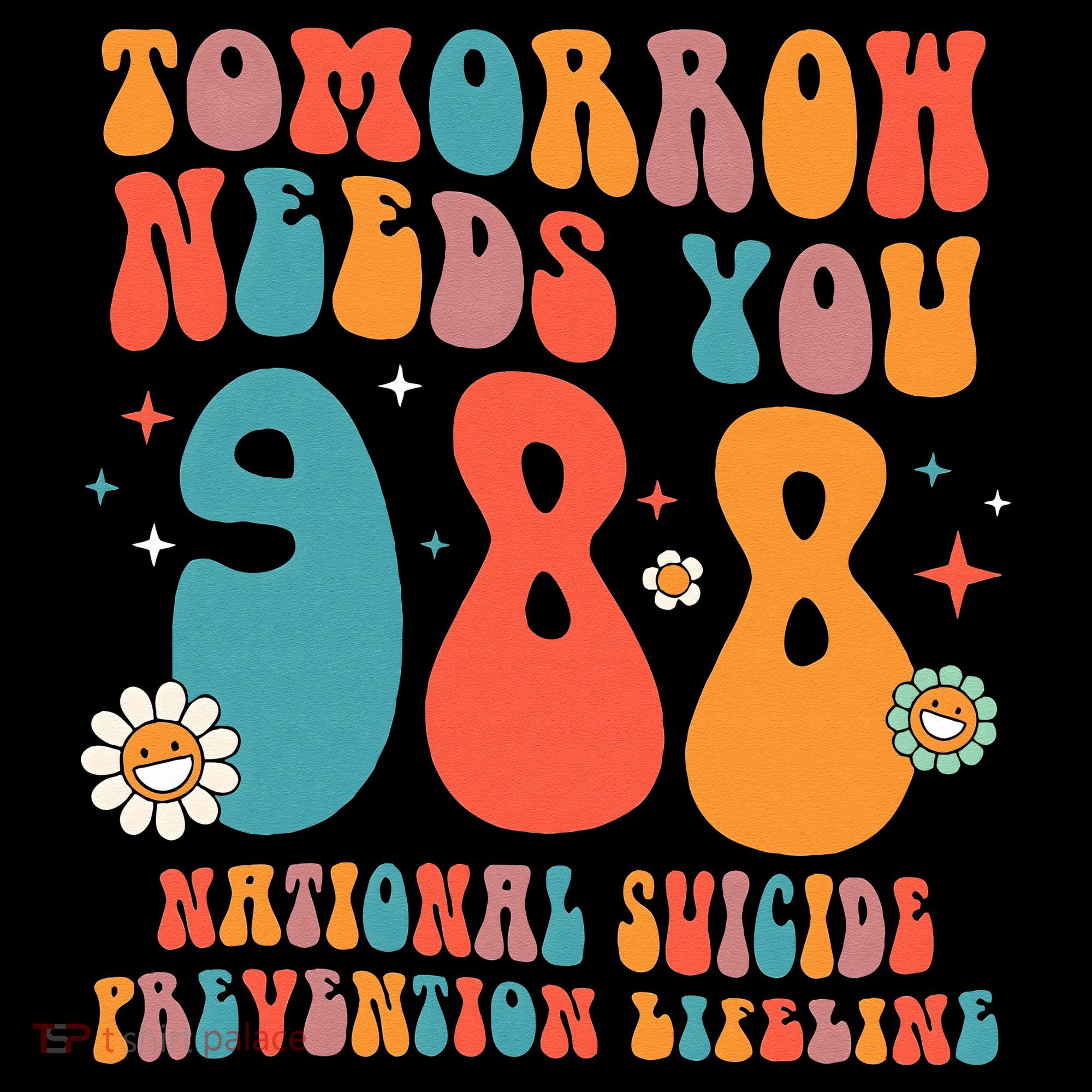 Retro Tomorrow Needs You 988 Suicide Prevention Awareness Ornament
