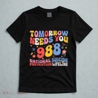 Retro Tomorrow Needs You 988 Suicide Prevention Awareness T-Shirt thumb 5