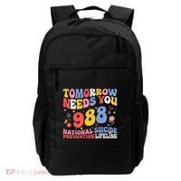 Retro Tomorrow Needs You 988 Suicide Prevention Awareness Backpack thumb 0