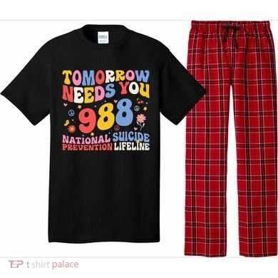 Retro Tomorrow Needs You 988 Suicide Prevention Awareness Pajama Set