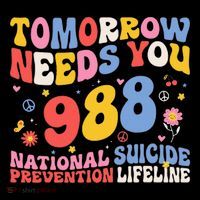 Retro Tomorrow Needs You 988 Suicide Prevention Awareness Women's Hoodie thumb 2