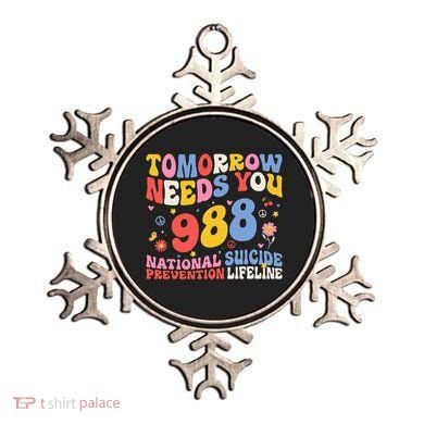 Retro Tomorrow Needs You 988 Suicide Prevention Awareness Ornament