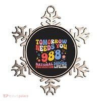 Retro Tomorrow Needs You 988 Suicide Prevention Awareness Ornament thumb 0