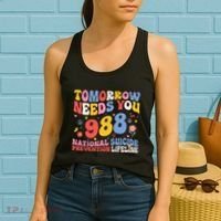 Retro Tomorrow Needs You 988 Suicide Prevention Awareness Women's Tank Top thumb 2
