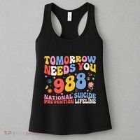 Retro Tomorrow Needs You 988 Suicide Prevention Awareness Women's Tank Top thumb 3