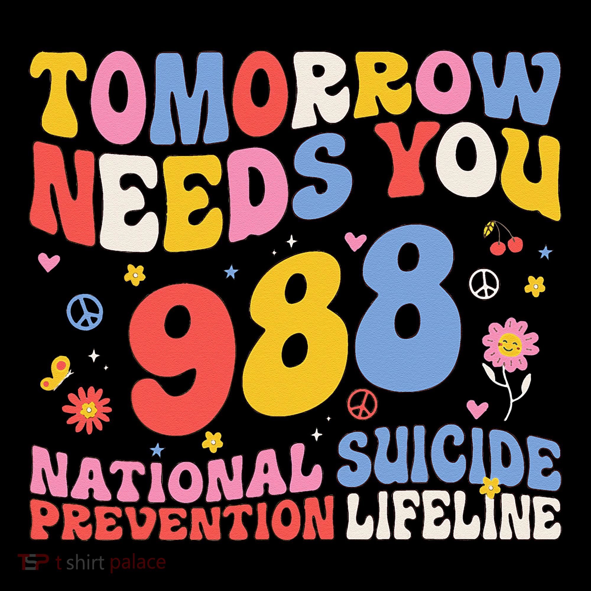 Retro Tomorrow Needs You 988 Suicide Prevention Awareness Women's Tank Top