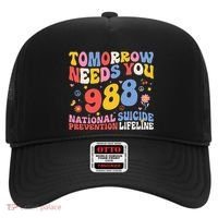 Retro Tomorrow Needs You 988 Suicide Prevention Awareness Hat thumb 0
