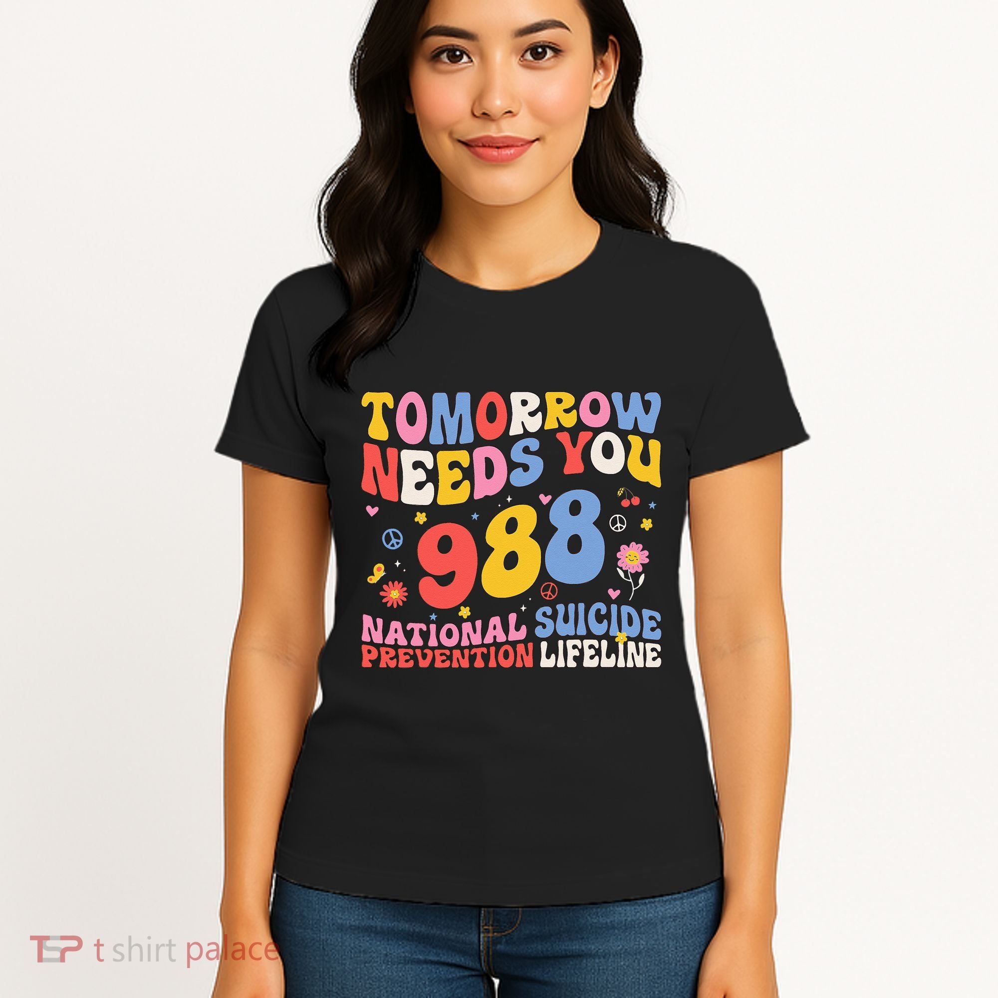 Retro Tomorrow Needs You 988 Suicide Prevention Awareness Women's T-Shirt