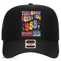 Retro Tomorrow Needs You 988 Suicide Prevention Awareness Hat thumb 0