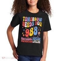 Retro Tomorrow Needs You 988 Suicide Prevention Awareness Kids T-Shirt thumb 2