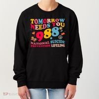 Retro Tomorrow Needs You 988 Suicide Prevention Women's Sweatshirt thumb 0