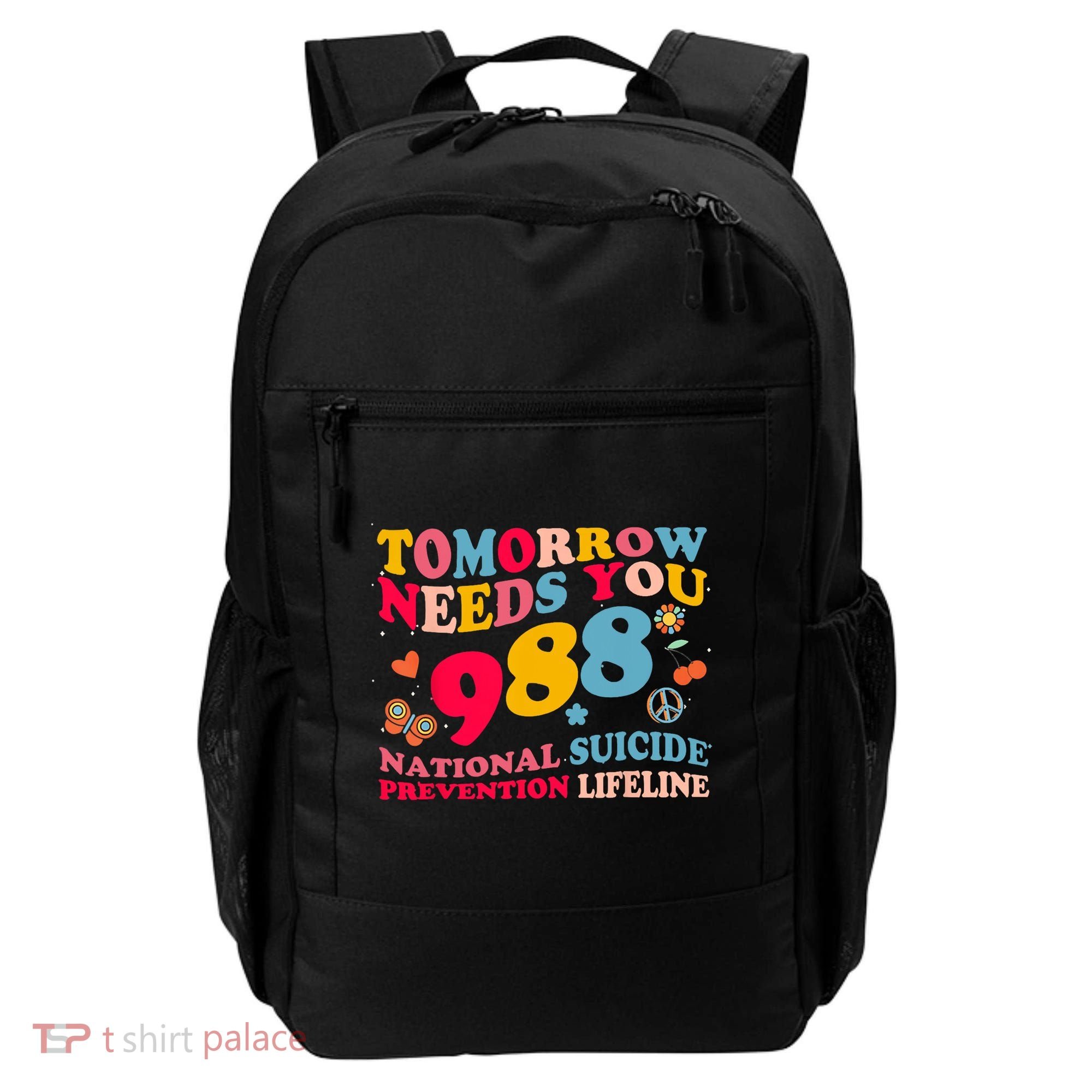 Retro Tomorrow Needs You 988 Suicide Prevention Backpack
