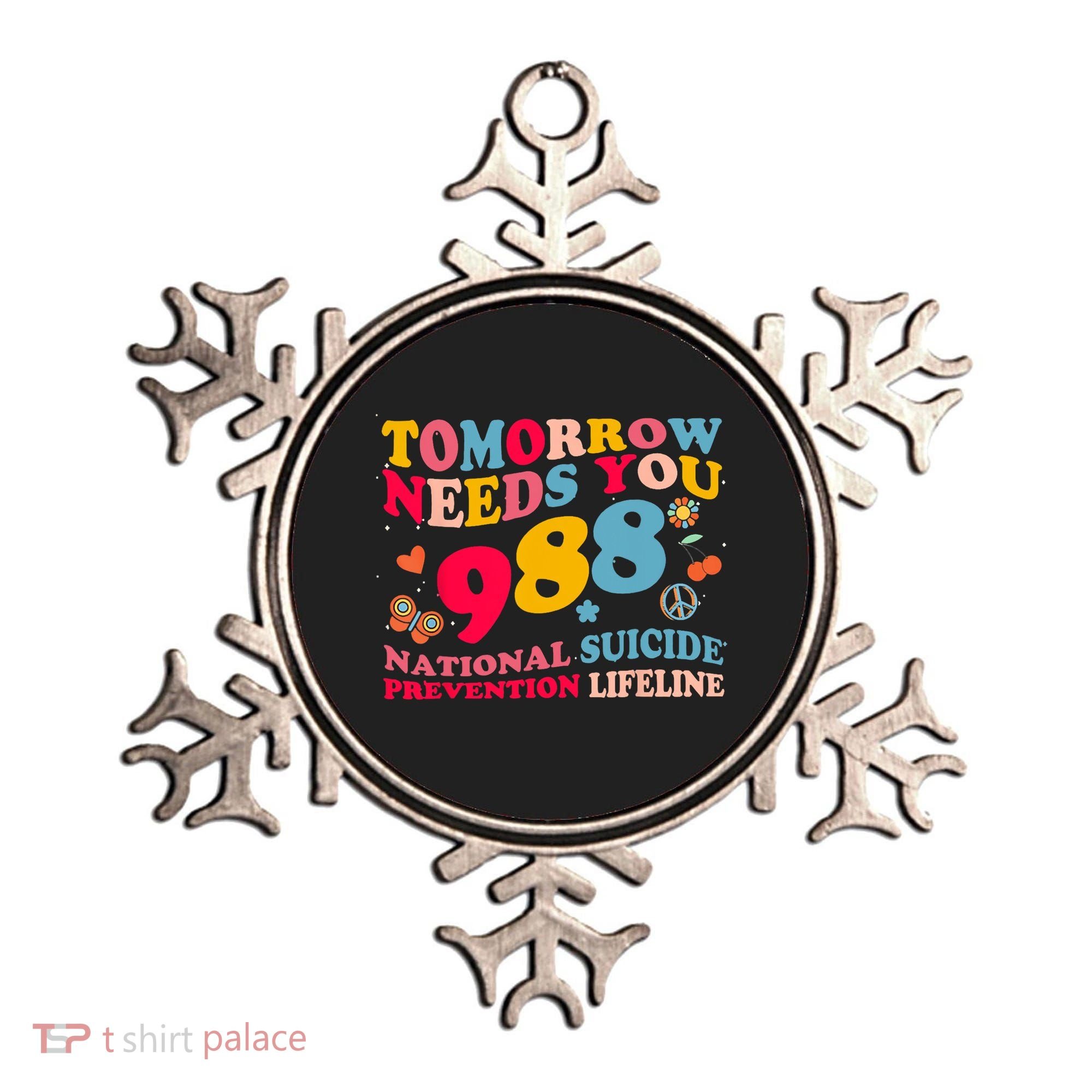 Retro Tomorrow Needs You 988 Suicide Prevention Ornament