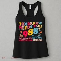 Retro Tomorrow Needs You 988 Suicide Prevention Women's Tank Top thumb 3