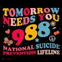 Retro Tomorrow Needs You 988 Suicide Prevention Baby Bodysuit thumb 2