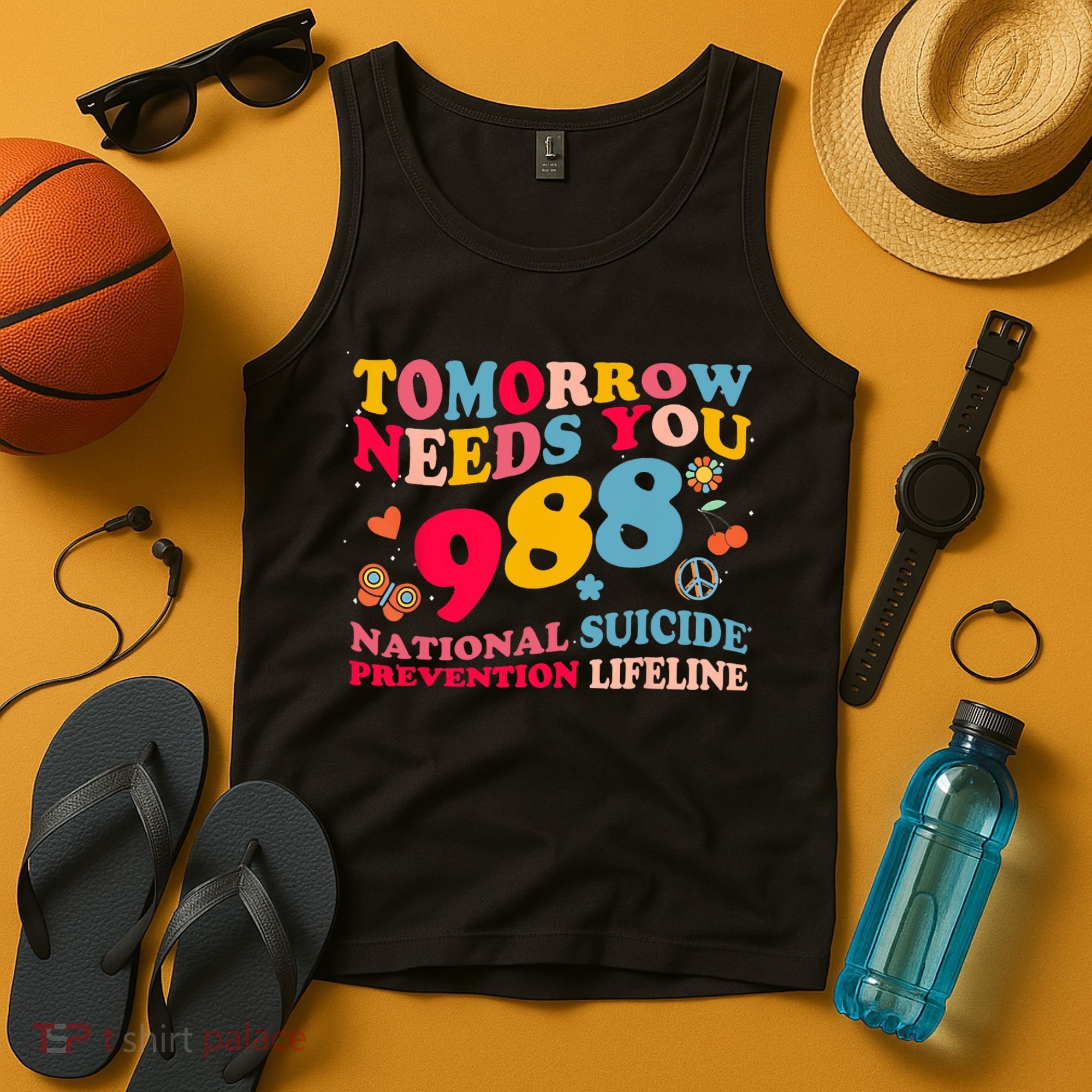 Retro Tomorrow Needs You 988 Suicide Prevention Tank Top