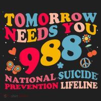 Retro Tomorrow Needs You 988 Suicide Prevention Golf Towel thumb 3
