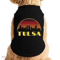 Retro Tulsa Oklahoma Downtown Skyline Doggie Tank thumb 0