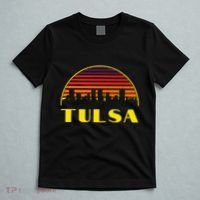 Retro Tulsa Oklahoma Downtown Skyline T-Shirt thumb 5