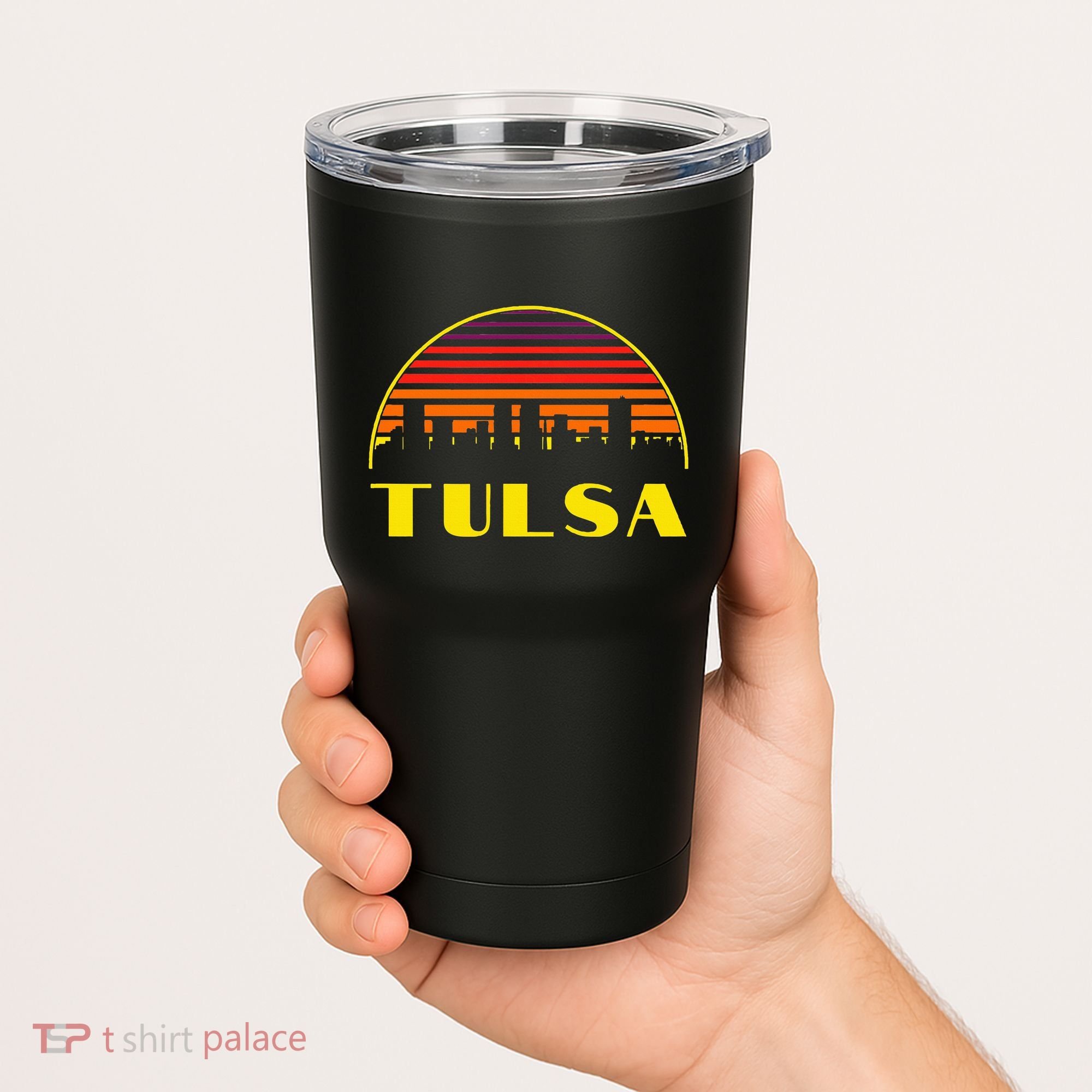 Retro Tulsa Oklahoma Downtown Skyline Tumbler