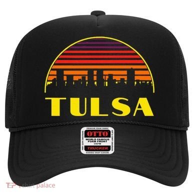 Retro Tulsa Oklahoma Downtown Skyline Hat