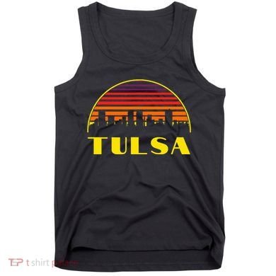 Retro Tulsa Oklahoma Downtown Skyline Tank Top