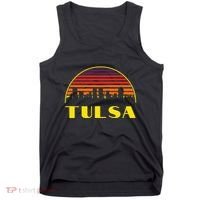 Retro Tulsa Oklahoma Downtown Skyline Tank Top thumb 0