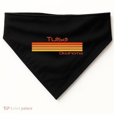 Retro Tulsa Oklahoma USA-Made Doggie Bandana