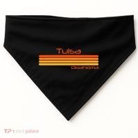Retro Tulsa Oklahoma USA-Made Doggie Bandana thumb 0
