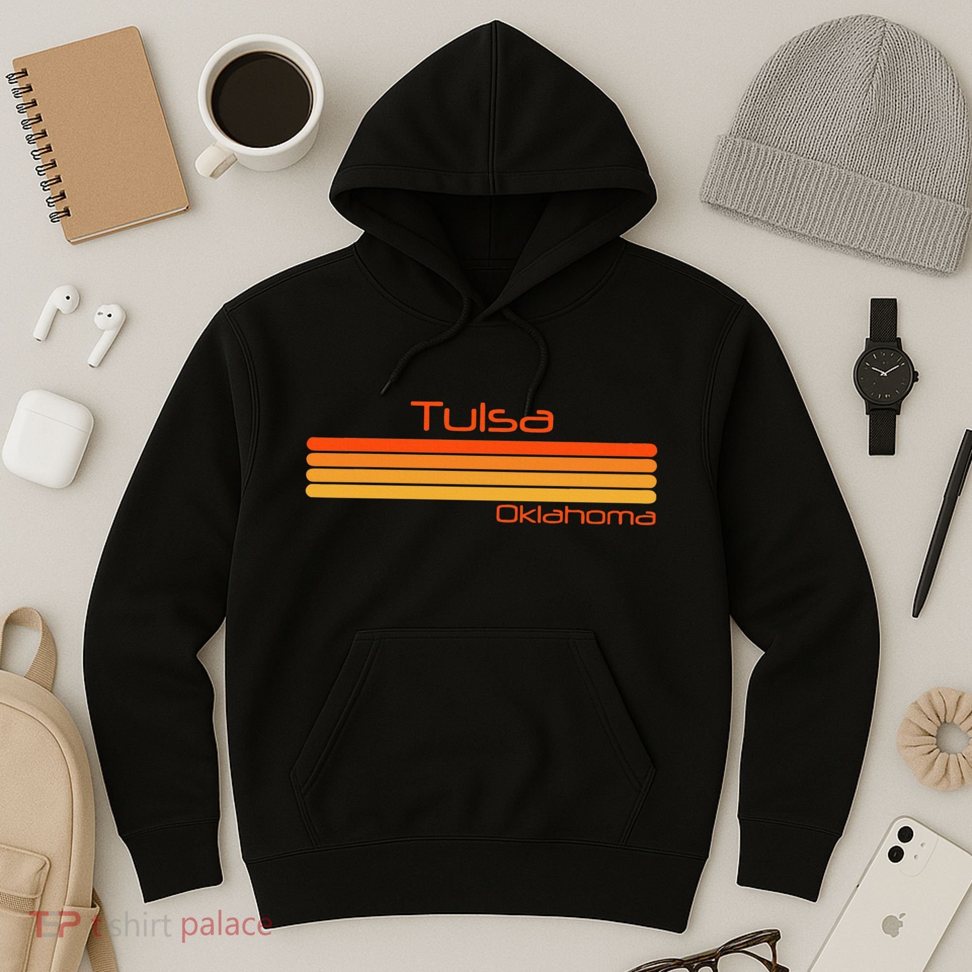 Retro Tulsa Oklahoma Hoodie