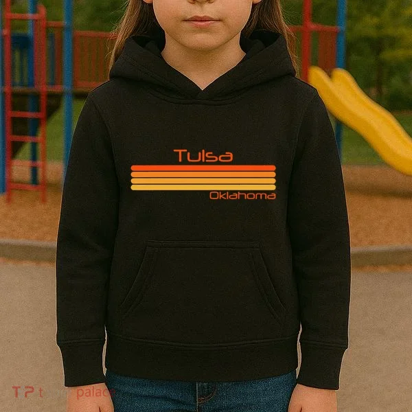 Retro Tulsa Oklahoma Kids Hoodie