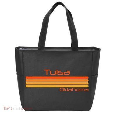 Retro Tulsa Oklahoma Tote Bag