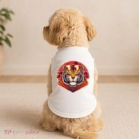 Retro Tropical Palm Tree Hipster Tiger Doggie Tank thumb 2