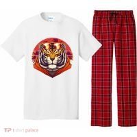 Retro Tropical Palm Tree Hipster Tiger Pajama Set thumb 0