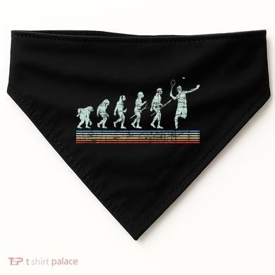 Retro Tennis Player Evolution Vintage USA-Made Doggie Bandana