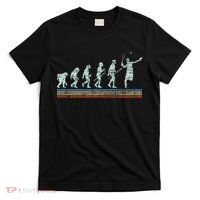 Retro Tennis Player Evolution Vintage T-Shirt thumb 0