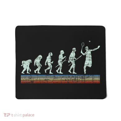 Retro Tennis Player Evolution Vintage Mousepad