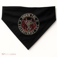 Rockin The Phlebotomist Life Phlebotomy Technician USA-Made Doggie Bandana thumb 0
