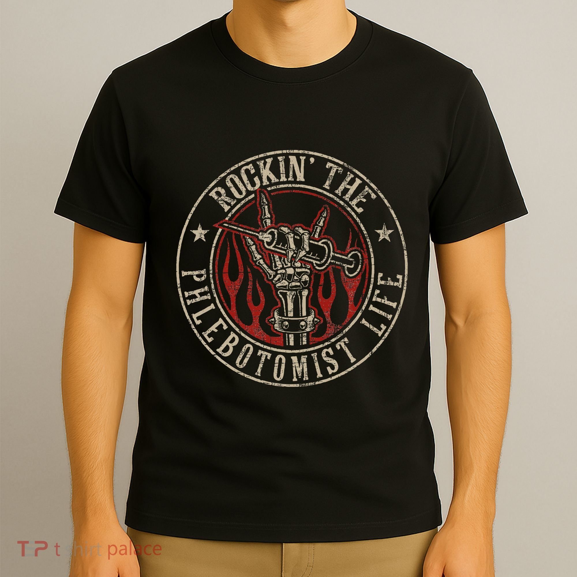 Rockin The Phlebotomist Life Phlebotomy Technician T-Shirt