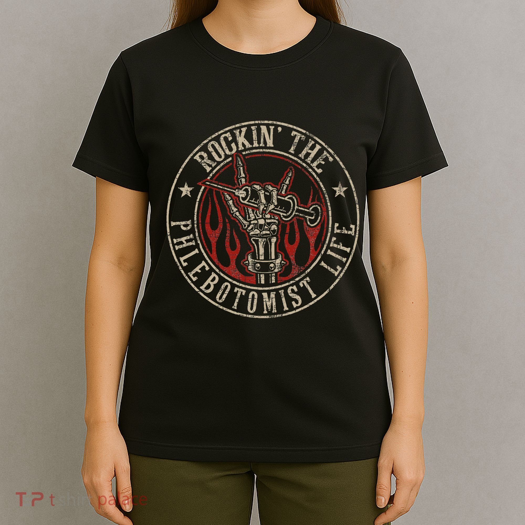 Rockin The Phlebotomist Life Phlebotomy Technician T-Shirt