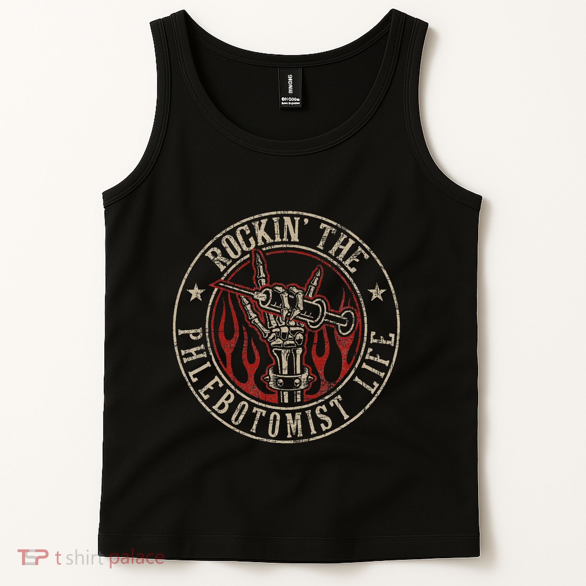 Rockin The Phlebotomist Life Phlebotomy Technician Tank Top