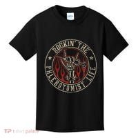 Rockin The Phlebotomist Life Phlebotomy Technician Kids T-Shirt thumb 0
