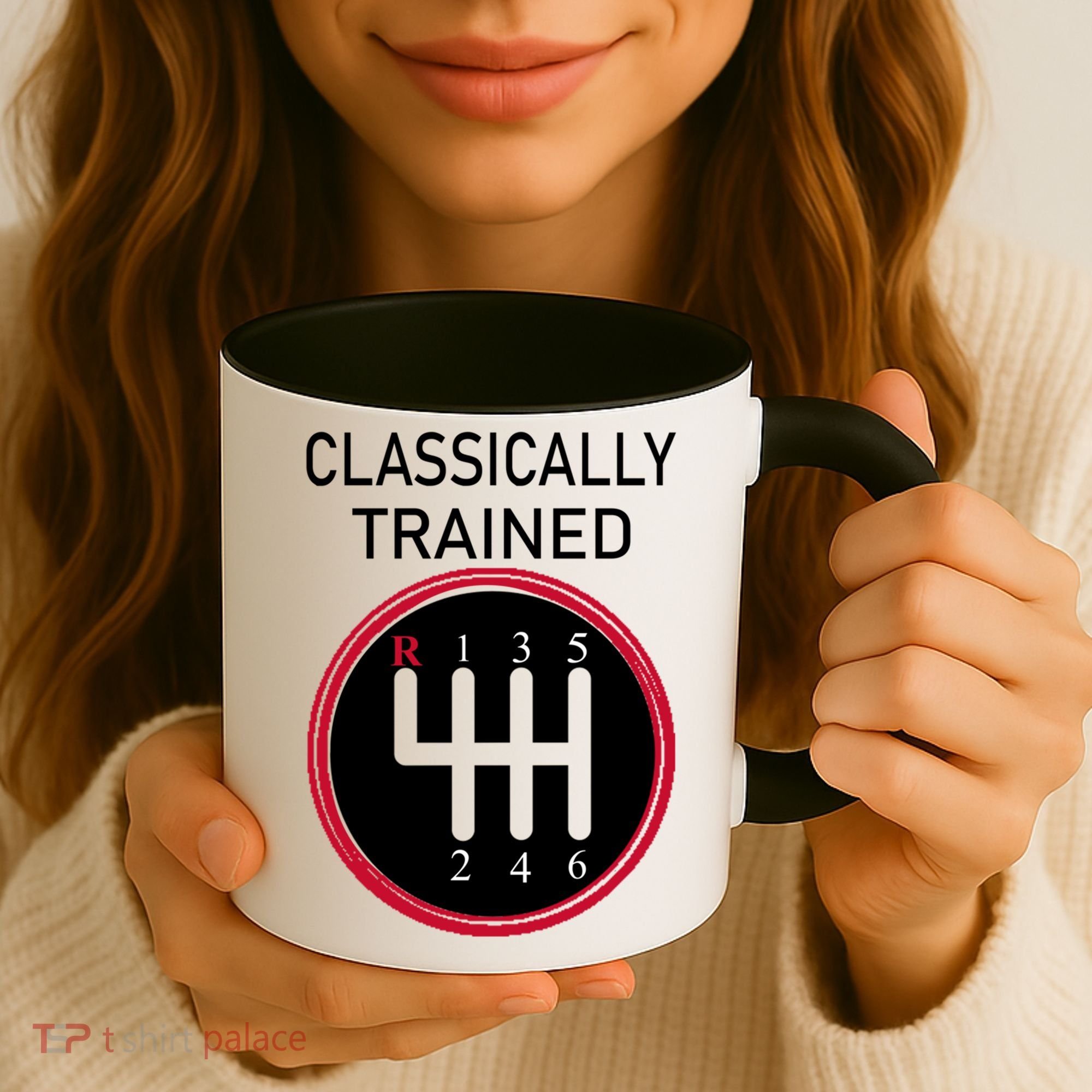 Racing Three Pedals Classically Trained Ual Transmission Gift Coffee Mug