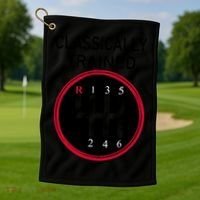 Racing Three Pedals Classically Trained Ual Transmission Gift Golf Towel thumb 1