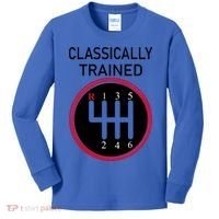 Racing Three Pedals Classically Trained Ual Transmission Gift Kids Long Sleeve Shirt thumb 0