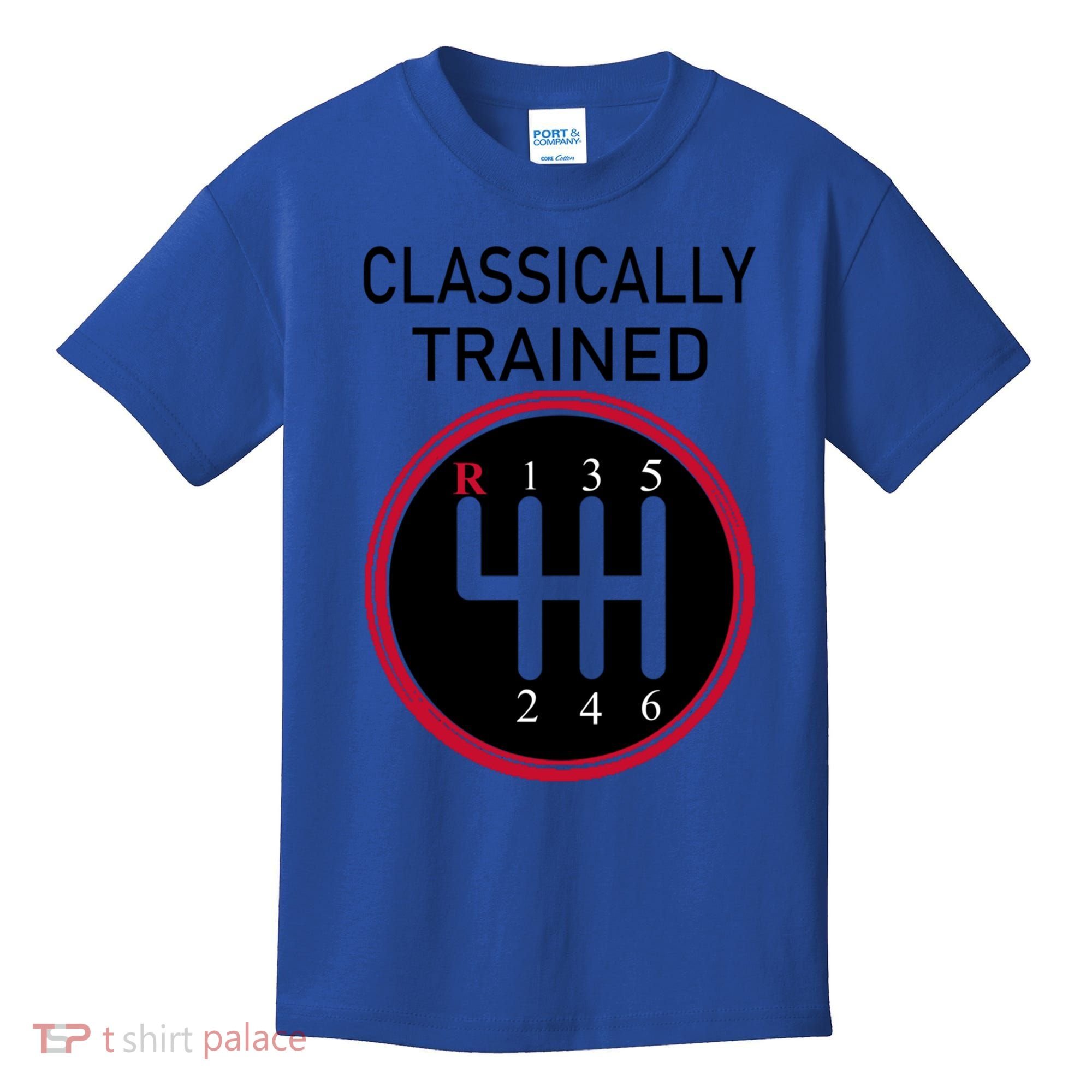 Racing Three Pedals Classically Trained Ual Transmission Gift Kids T-Shirt
