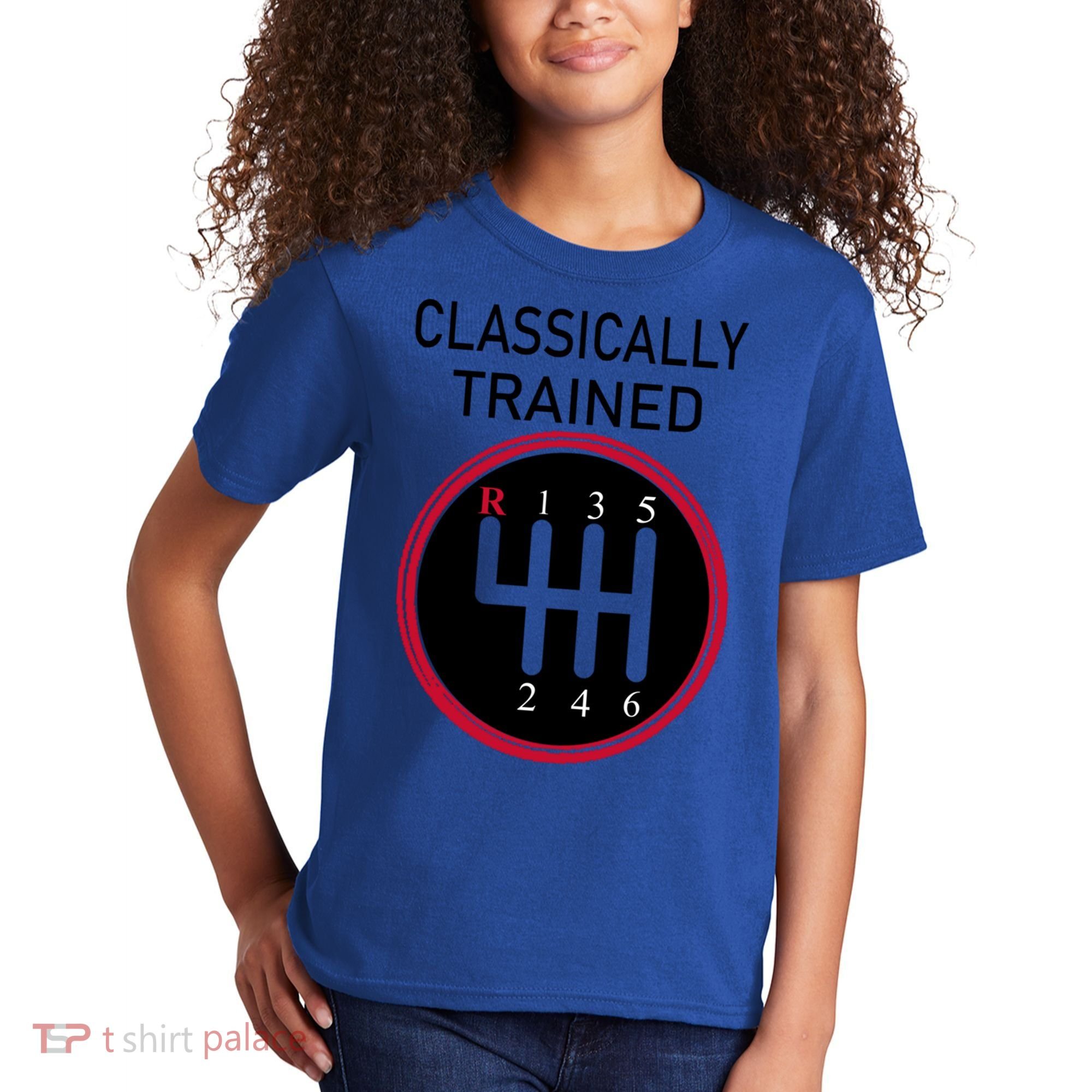 Racing Three Pedals Classically Trained Ual Transmission Gift Kids T-Shirt